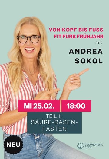 Säure-Basen-Fasten mit Andrea Sokol - Online-Seminar