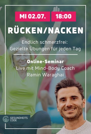 Schmerzprävention in Rücken & Nacken | Online-Seminar