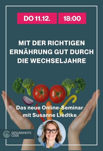 Ernährung in den Wechseljahren | Online-Seminar