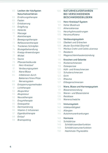 Naturheilkompass - Inhaltsverzeichnis Seite 2